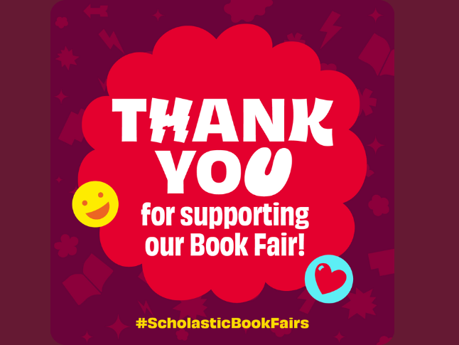  Thank you to all who shopped the book fair - it was a success!  All the more books on shelves at ho